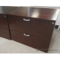 Mahogany Simo Wood 2 Drawer Lateral File Cabinet w/ key,